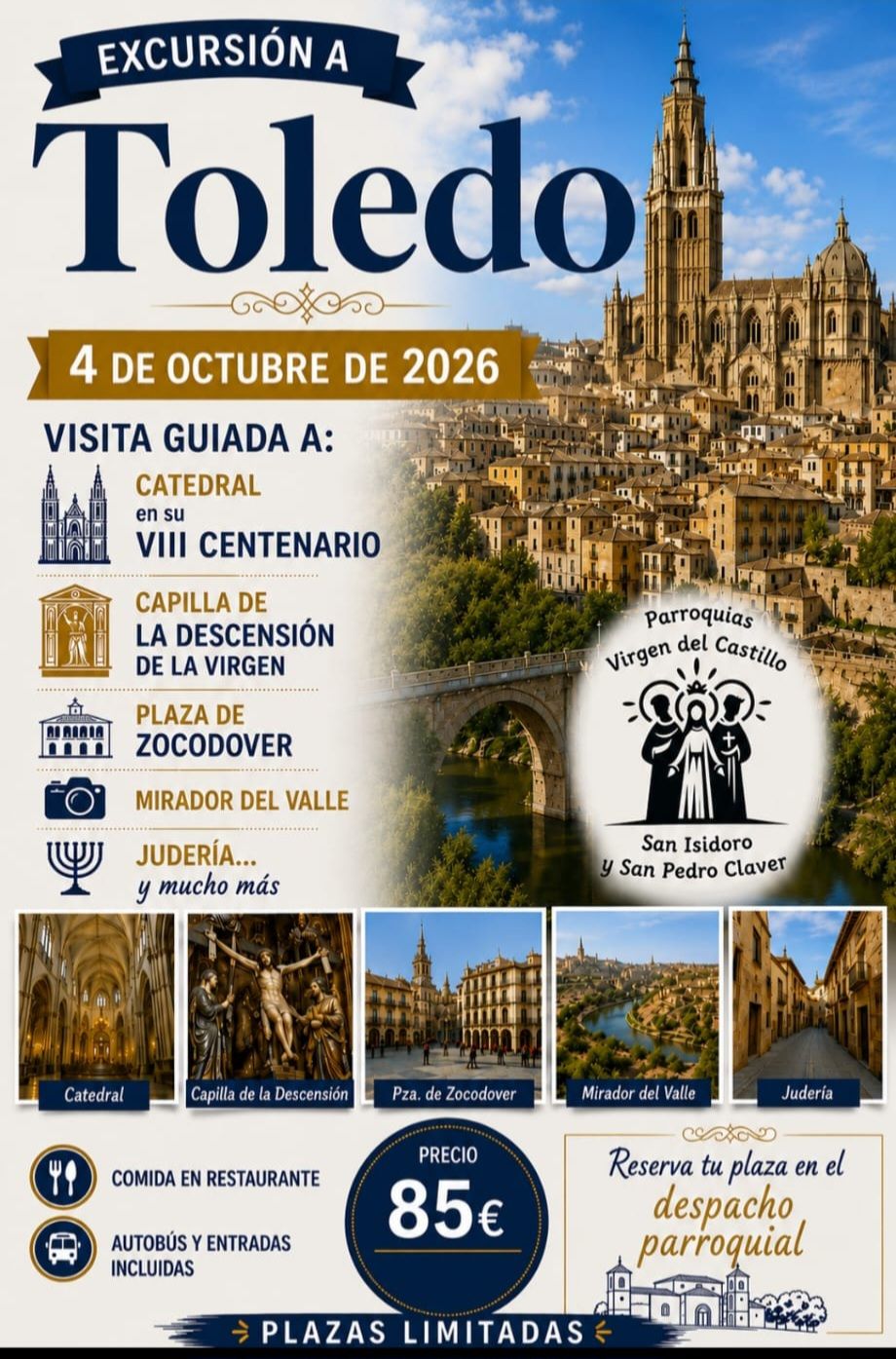 Cartel de la excursión a Toledo